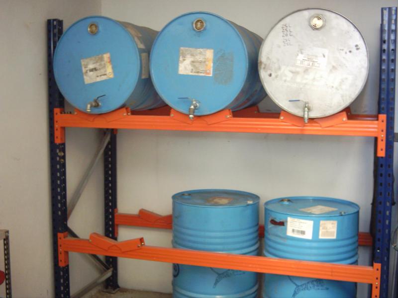 estanterias metalicas de gran carga porta bidones